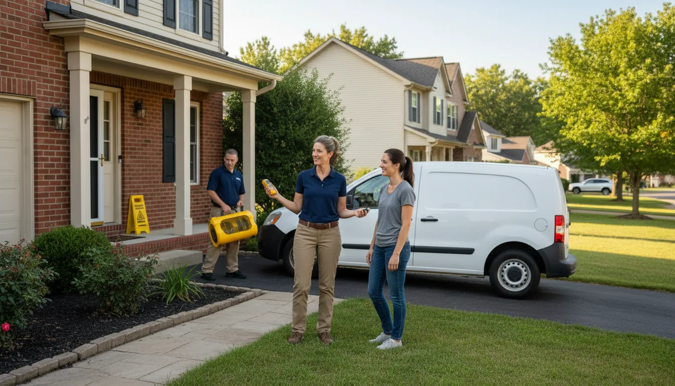 Residential water damage restoration in Rhodhiss, NC